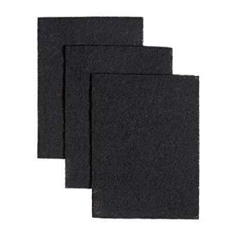 (3 Pack) Charcoal Carbon Range Hood Filter Pad Replacement Kit
