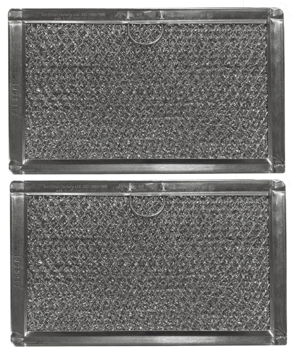 (2 Pack) Aluminum Mesh Grease Microwave Oven Filter Replacements