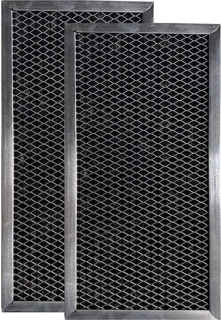 2 Pack Charcoal Carbon Microwave Oven Filter Replacement