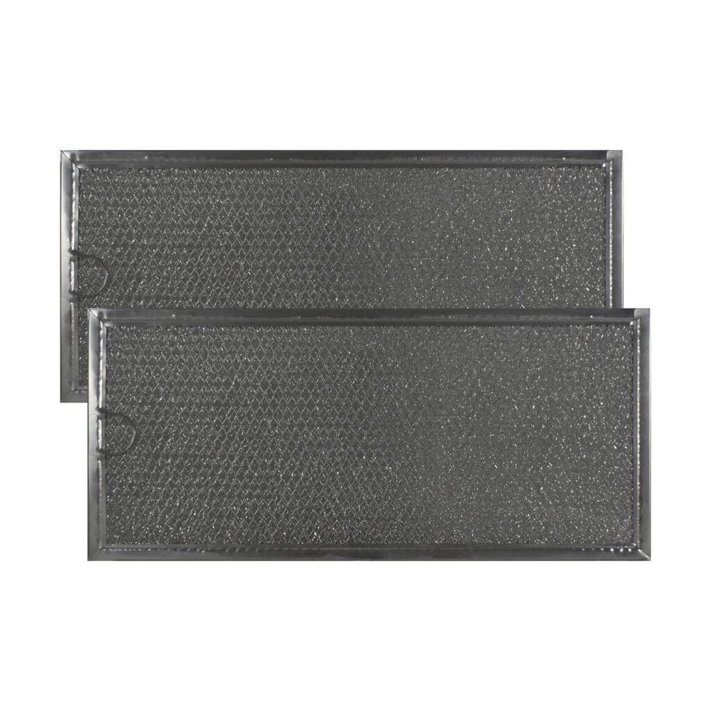 2 Filters Aluminum Mesh Grease Microwave Oven Filters Replacement
