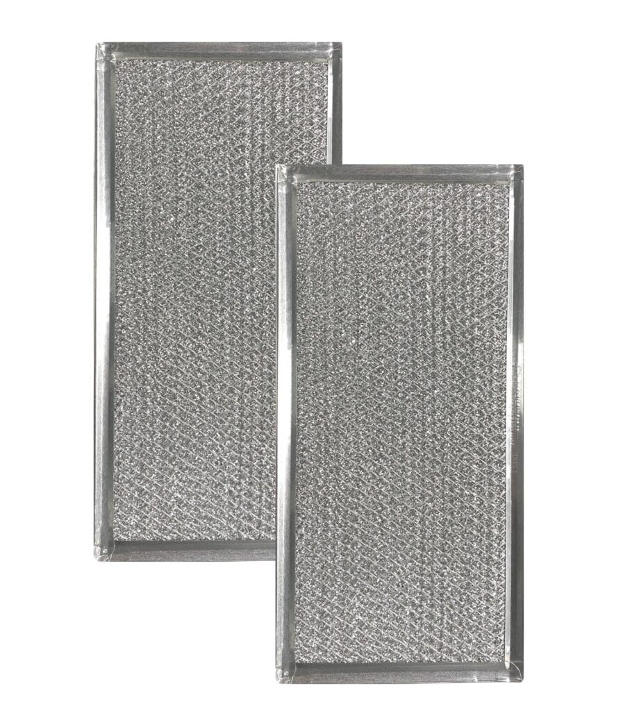 (2 Pack) Compatible With Aluminum Mesh Grease Microwave Oven Filters